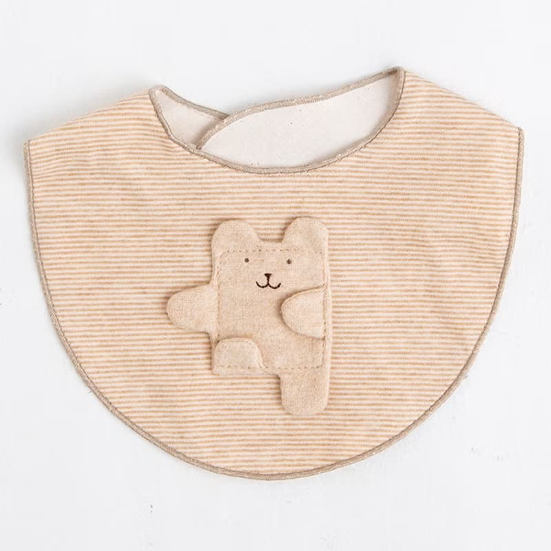 禮物組合 MB 100% 有機棉 圍兜、搖鈴、毛圈襪 3 件組 彌月禮