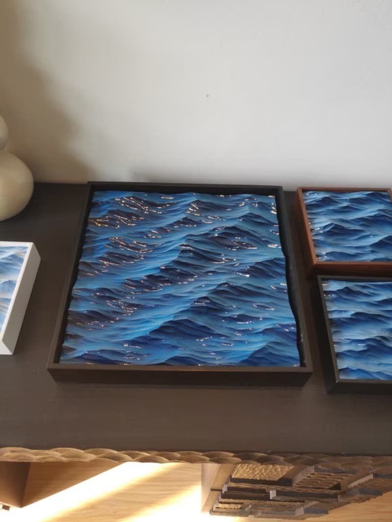 石膏海 臥室桌面擺件 牆壁掛畫 精美禮物