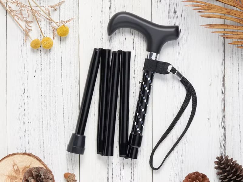 【長輩禮盒組】璀璨星空 閃耀折疊手杖-星空黑 節日 生日禮物