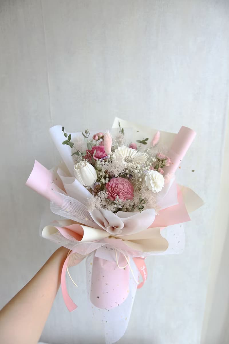 G79仙氣飄飄粉色系乾燥花束