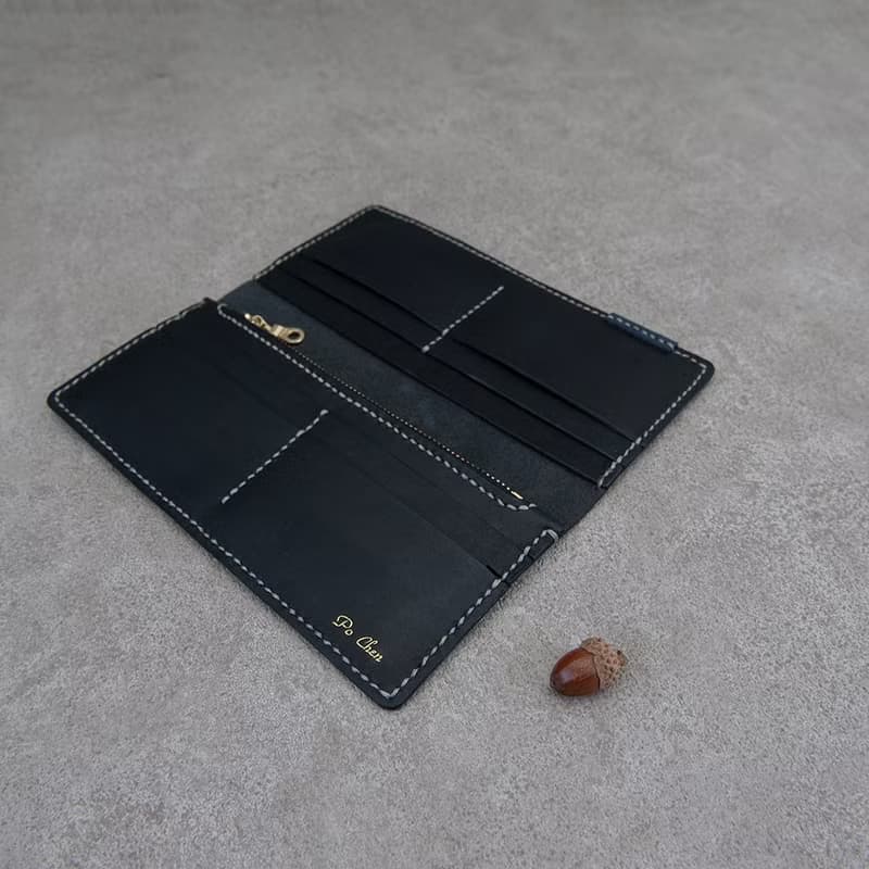 扁長夾 錢包 男士皮夾 卡夾 薄長夾 銀包