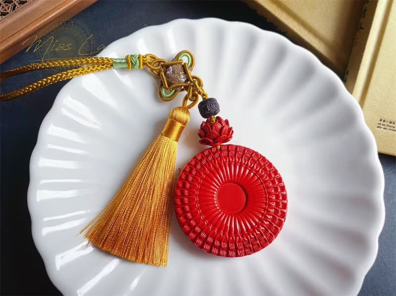 硃砂  千手觀音 保平安 掛件 包掛 車掛 禮物 長輩禮佛像