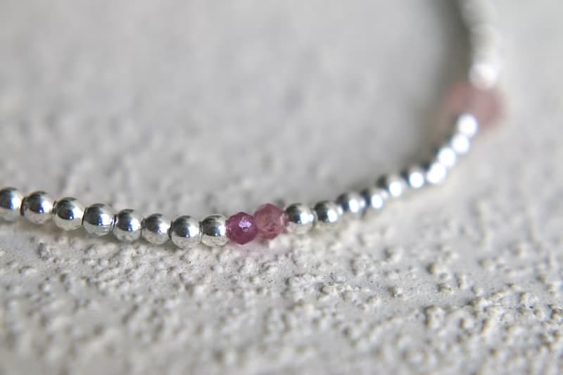 手環 一月誕生石 石榴石 黃玉 - 美好的日子 -