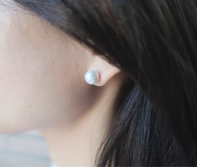 閃耀珍珠 特殊色耳環 8mm