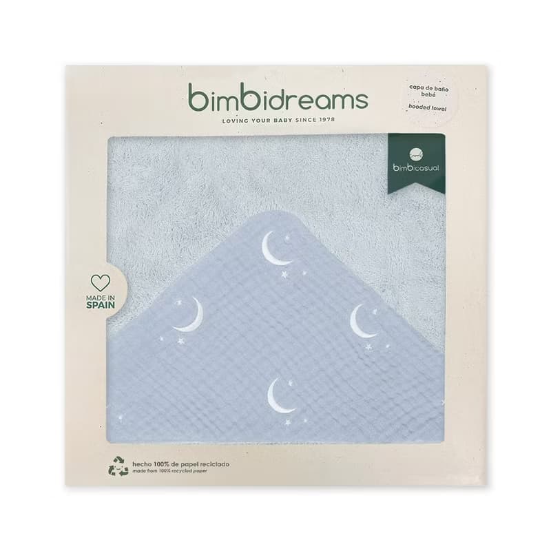 【Bimbidreams】竹纖維連帽浴巾禮盒 75x75cm /新生兒禮盒