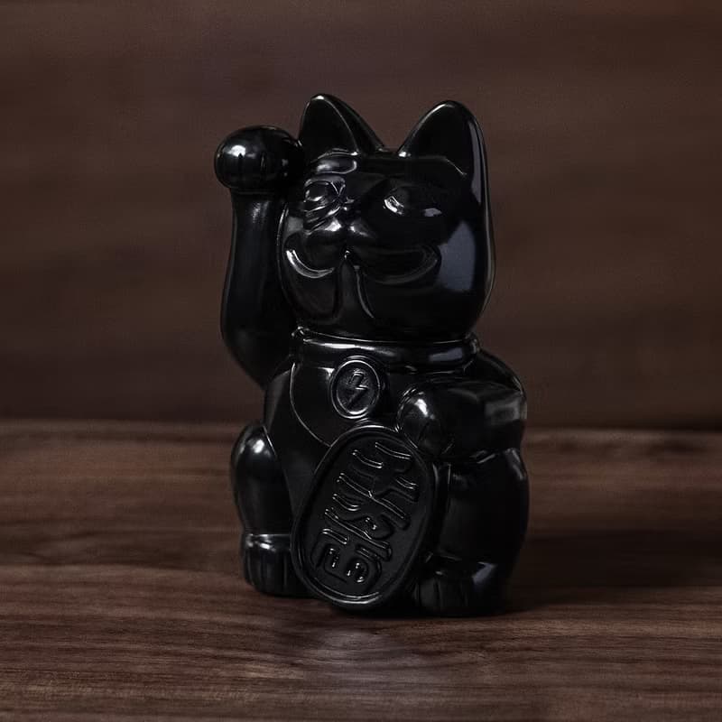 招財貓巴夫錢罌-黑色