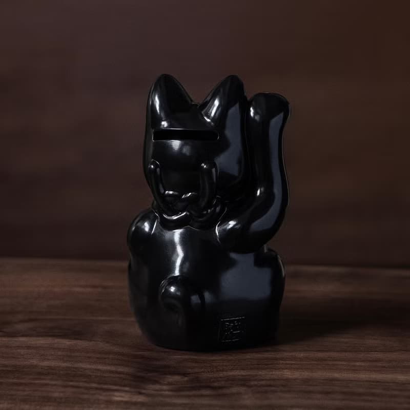 招財貓巴夫錢罌-黑色