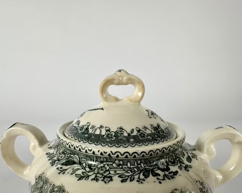 Villeroy & Boch 咖啡餐具套裝綠色布爾根蘭帶郵票 1970 年代/