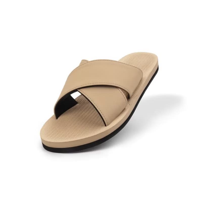 indosole CROSS 環保拖鞋 沙漠棕 女