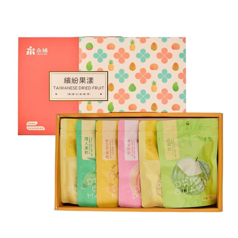 【永禎】繽紛果漾- 綜合果乾禮盒 | 經典6入組/隨手包24入組