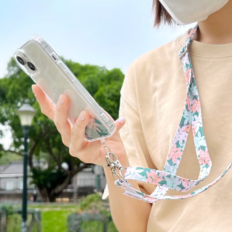 蕨配手機夾片掛繩組-臺灣原始觀音座蓮| 掛繩 背帶 情人節 母親節