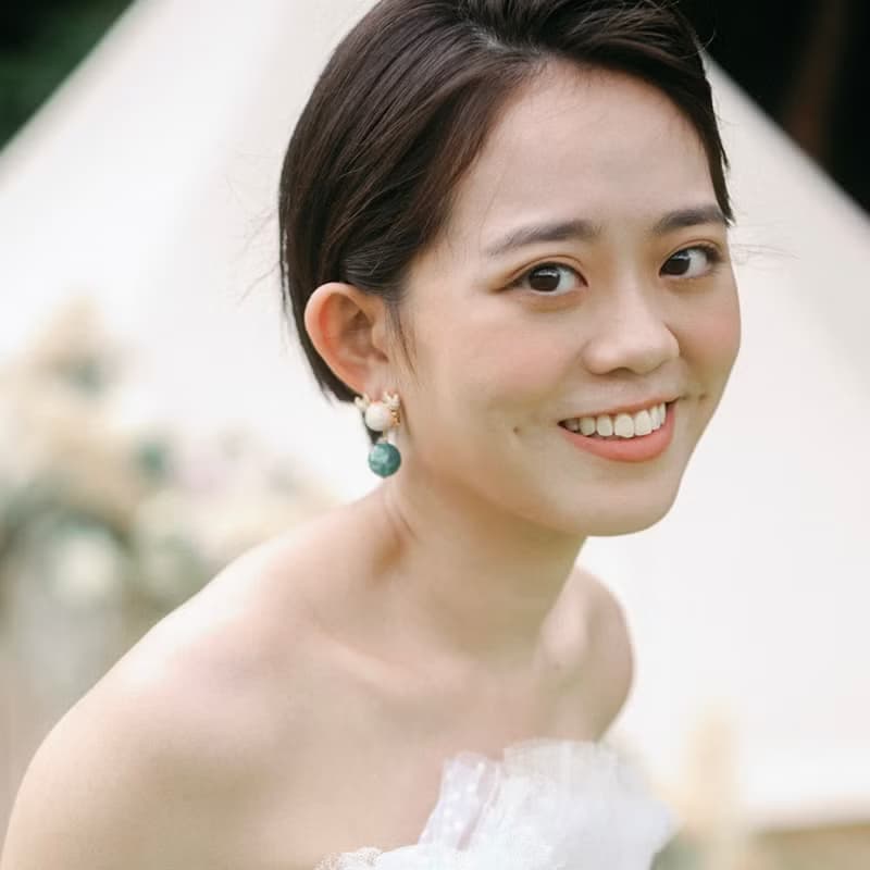 綠色瑪瑙 波西塔諾 螃蟹耳環 可訂製耳夾