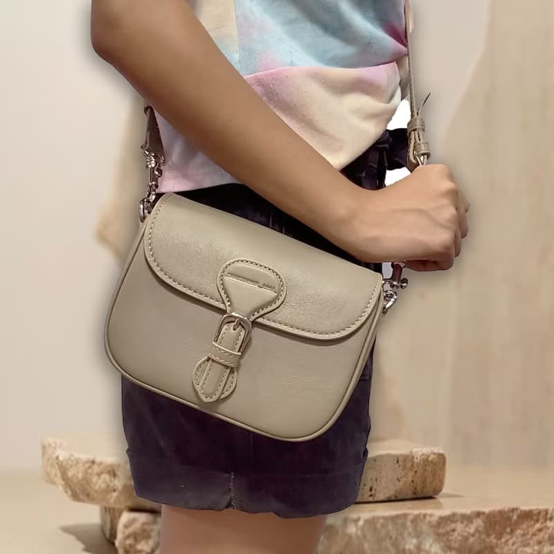 Mini Saddle 真皮手袋,托特包,斜背包,腰包,斜孭袋 黑色