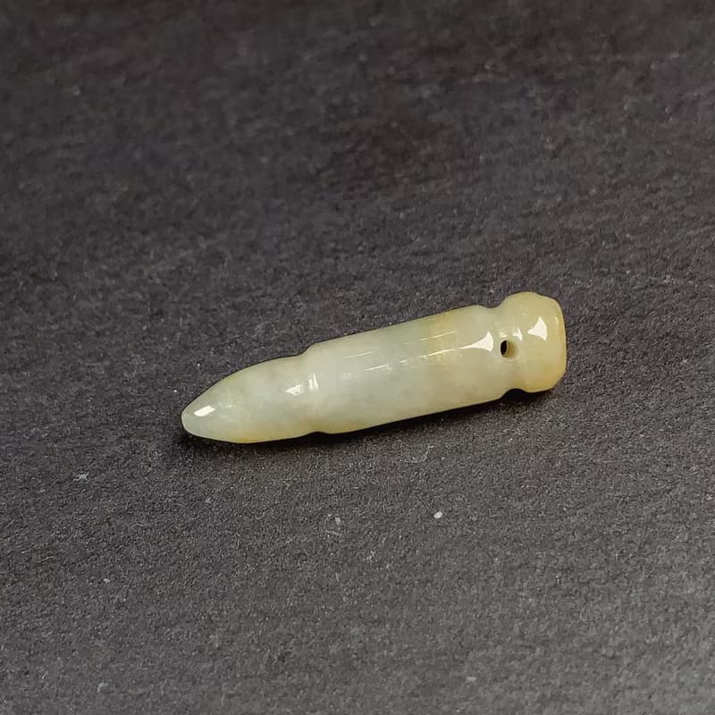 黃翡翡翠文昌筆項鍊 | 天然緬甸玉A貨翡翠 | 送禮