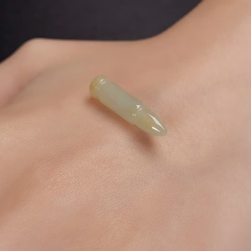 黃翡翡翠文昌筆項鍊 | 天然緬甸玉A貨翡翠 | 送禮