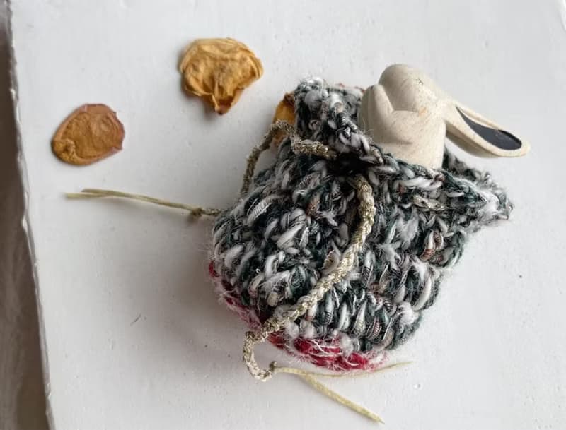 Knitting 生命之花束口袋 - 下雪也暖呼呼