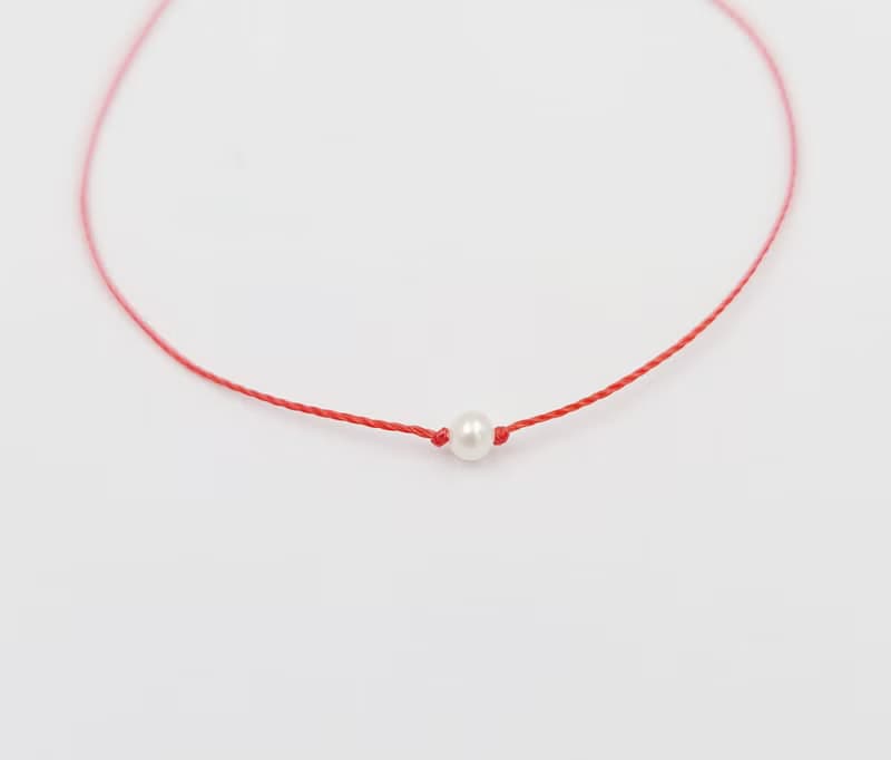 Le Bonheur Line 幸福線 天然 珍珠 手練 紅線 富貴 氣質 圓 閨蜜