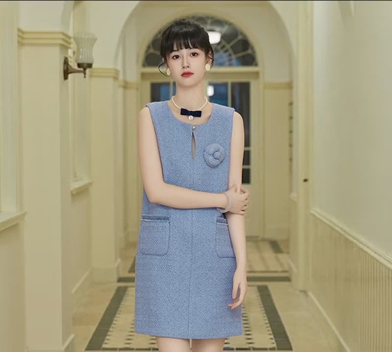 【紫槿甜甜】法式復古少女/上衣/半裙