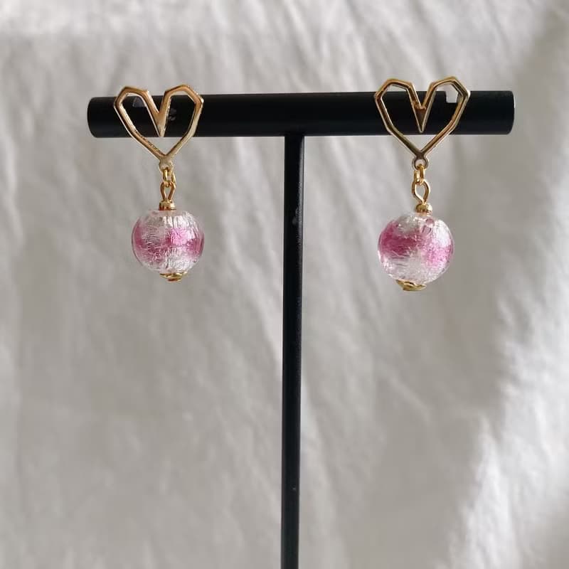 【Cinnamonmon 希娜夢夢 香氛飾品】幾何愛心 | 精油耳環