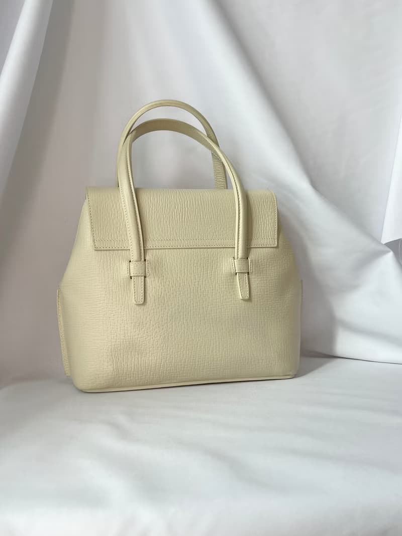 Loewe罕有絕版米白色皮革肩背帶手提手環斜背包 日本中古vintage