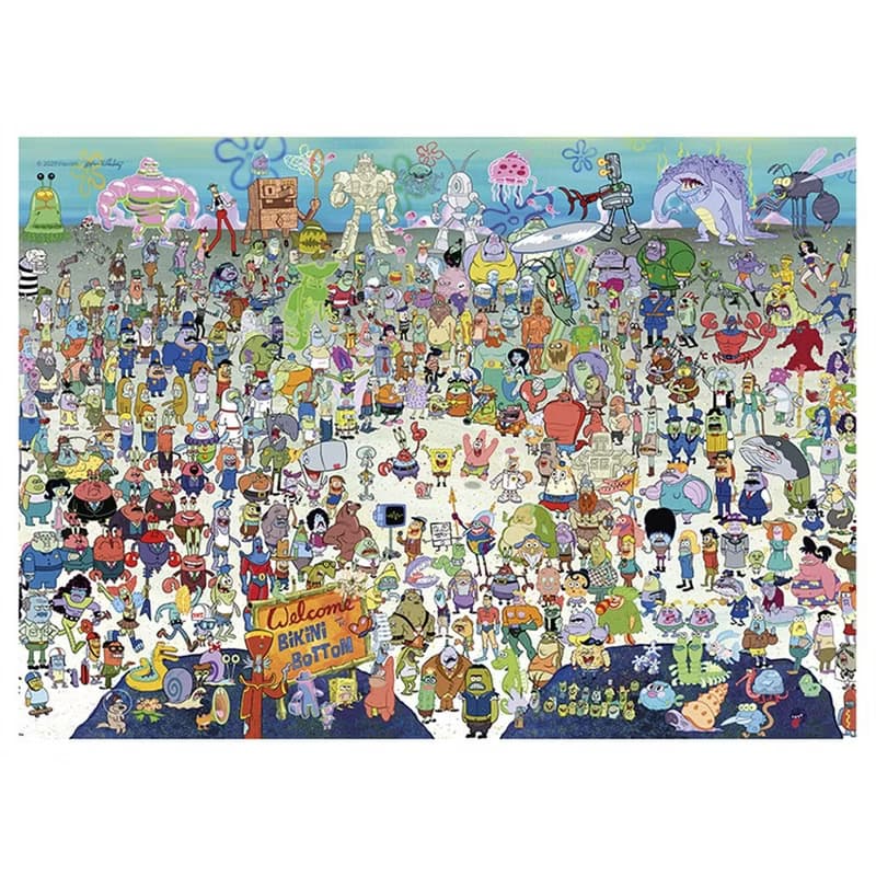 TOi圖益 海綿寶寶系列 歡迎來到比奇堡 1000片拼圖 正版授權收藏