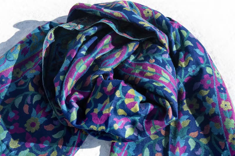 喀什米爾Pashmina 克什米爾 羊絨圍巾 編織圍巾 手工編織Cashmere