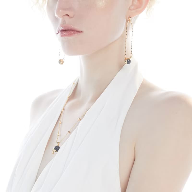 LUNAR  月蝕拉長石項鍊