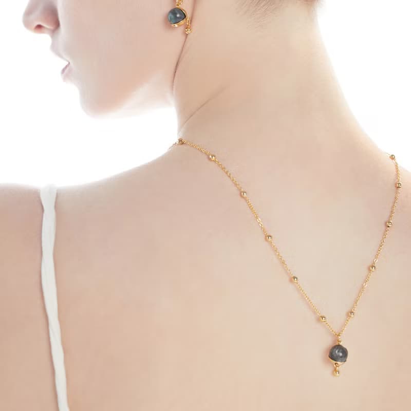 LUNAR  月蝕拉長石項鍊