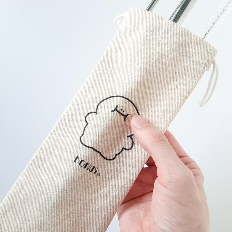 H仔環保吸管收納袋 加長款 - 圓滾滾