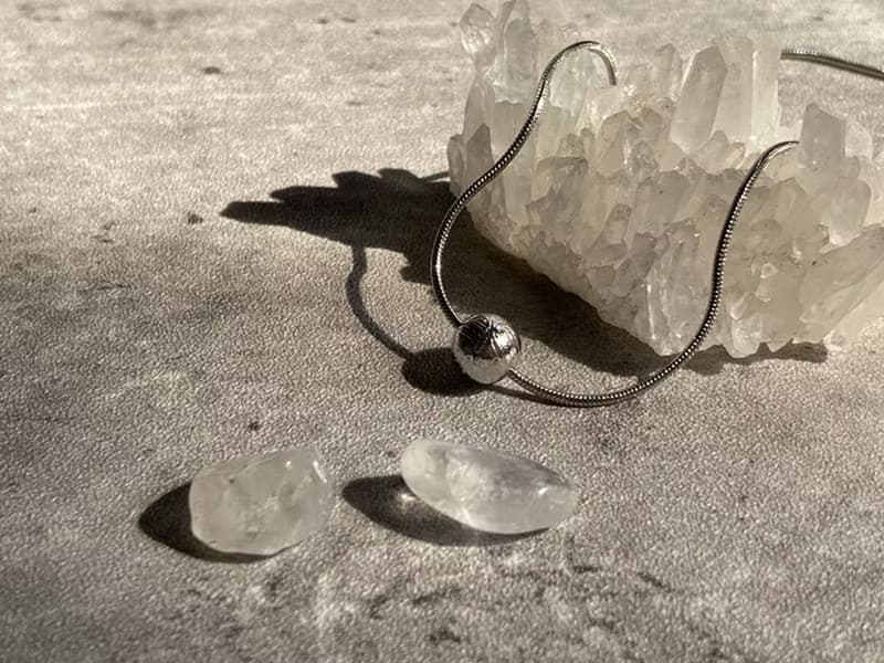 【Planet。天鐵隕石項鍊】天然鎳鐵隕石球、圓球、天外之星|鎖骨