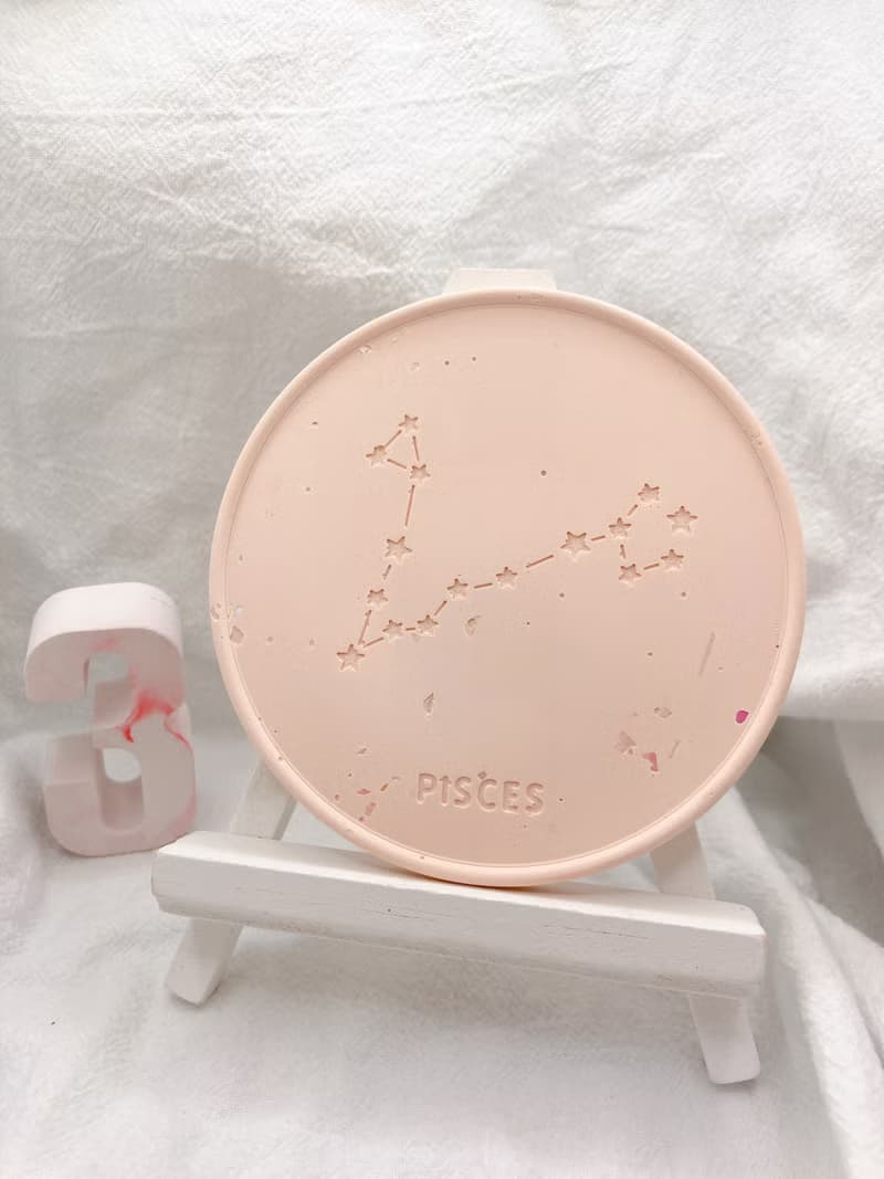 手作擴香石 我就是我 雙魚座擴香石杯墊
