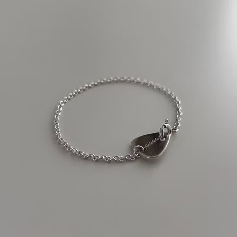 pick 吉他彈片 925純銀 手工手鍊