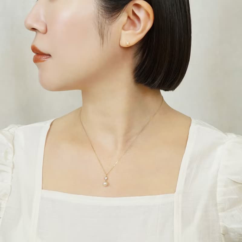 【Second Earrings】 鉑金橘月光石耳環