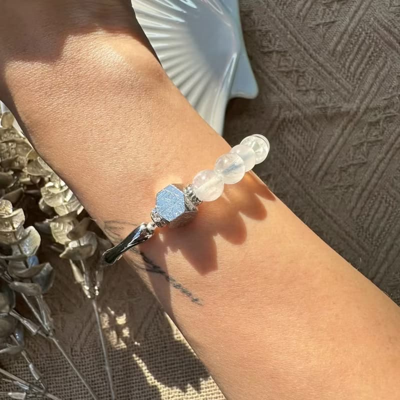 白銀全能天鐵彈性手鍊