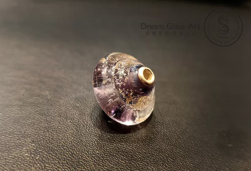 骨灰/毛髮琉璃珠-UFO-宇宙之航-單顆價格(含項鍊)*訂製骨灰珠項鍊