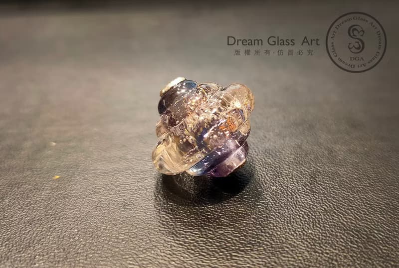 骨灰/毛髮琉璃珠-UFO-宇宙之航-單顆價格(含項鍊)*訂製骨灰珠項鍊