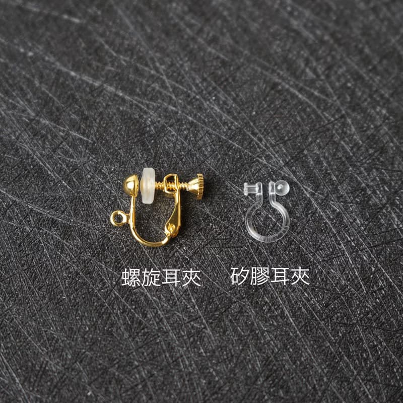 珍珠鍍金小太陽耳環-(耳針/耳夾)