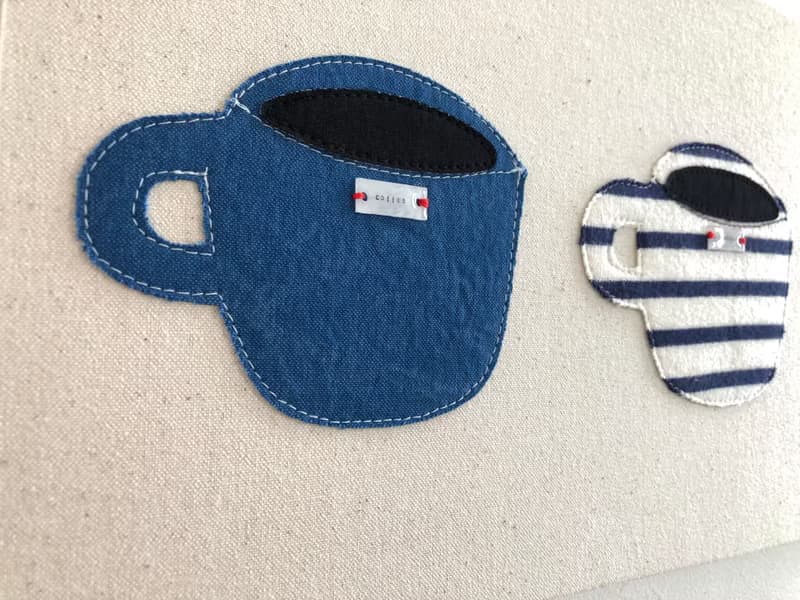 ファブリックパネル  cafe time