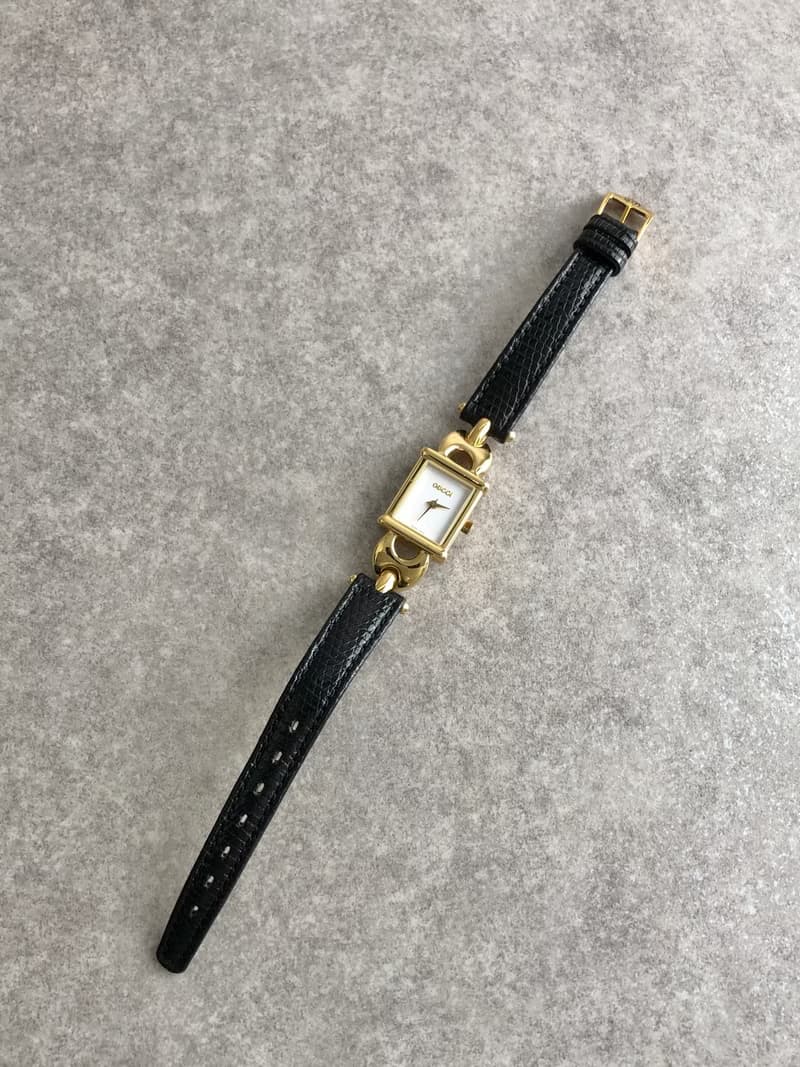 【 日本直送　名牌中古包 】GUCCI グッチ 腕時計 ゴールド ステンレススチール クウォーツ 1800L vintage ヴィンテージ wu52cy