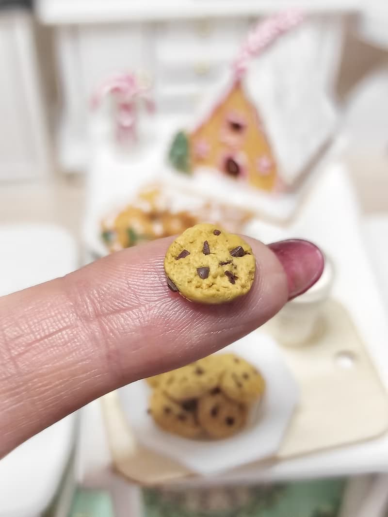 Realistic baking, dessert for dolls, doll's house, diorama, miniature