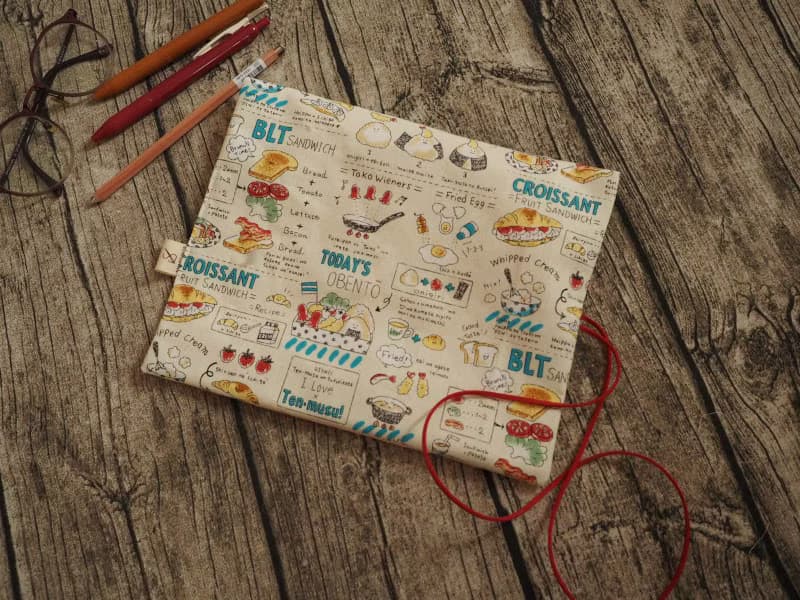 可愛和風食物圖案捲筆袋 餐具袋