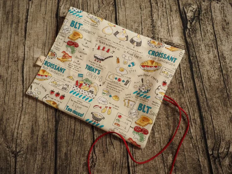 可愛和風食物圖案捲筆袋 餐具袋