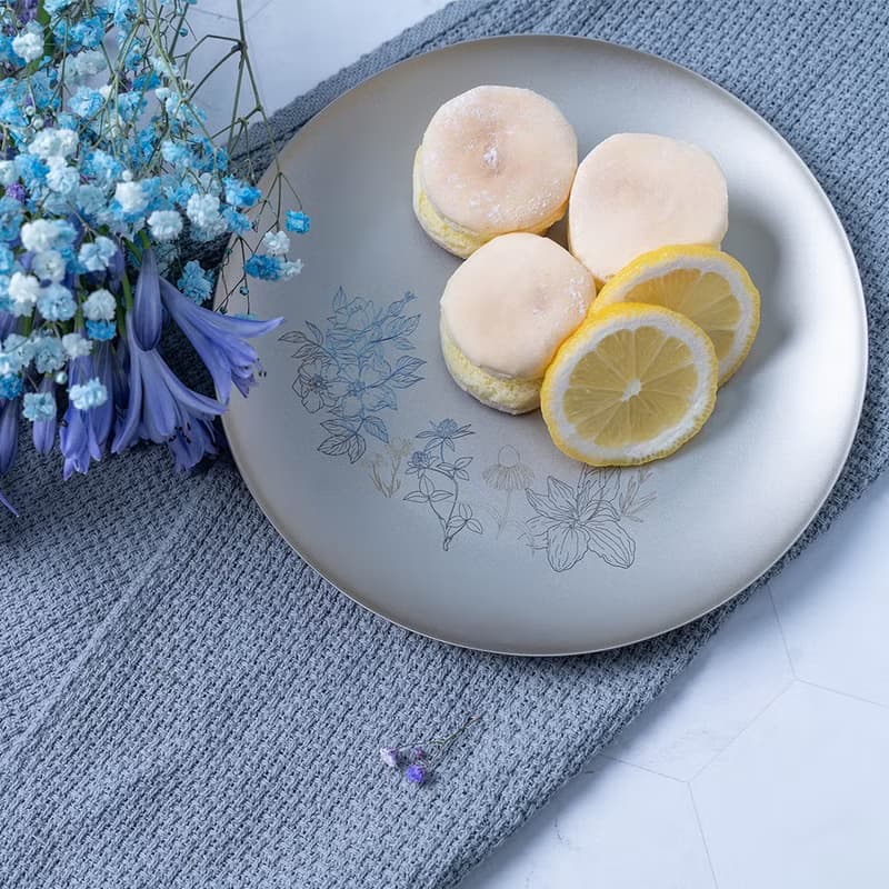 【花繪款】純鈦美食淺圓盤