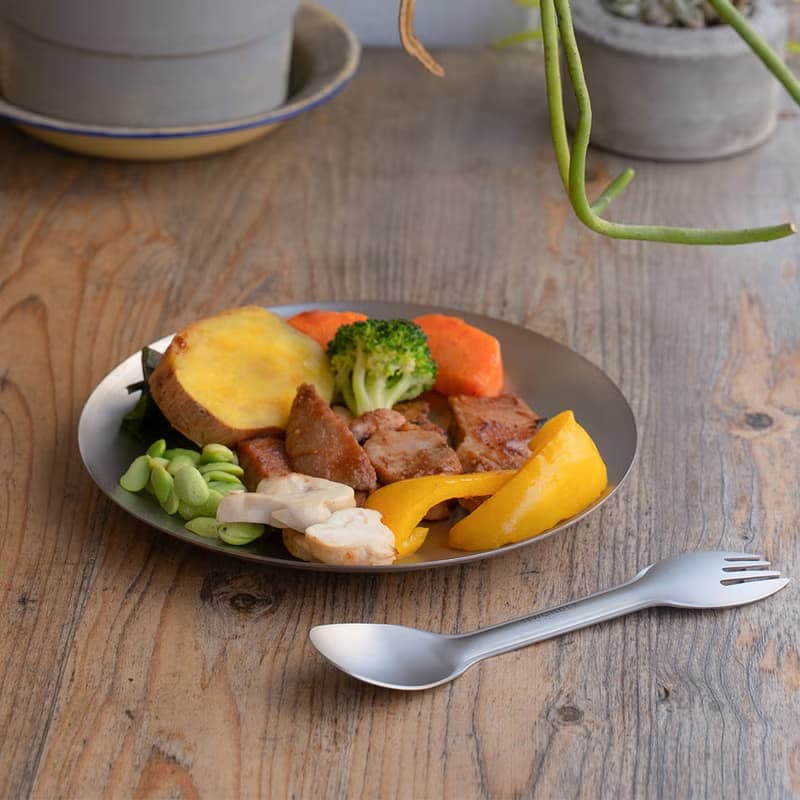 【花繪款】純鈦美食淺圓盤