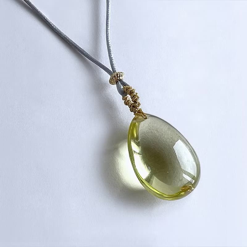 寶石系 天然礦石 檸檬晶 項鍊