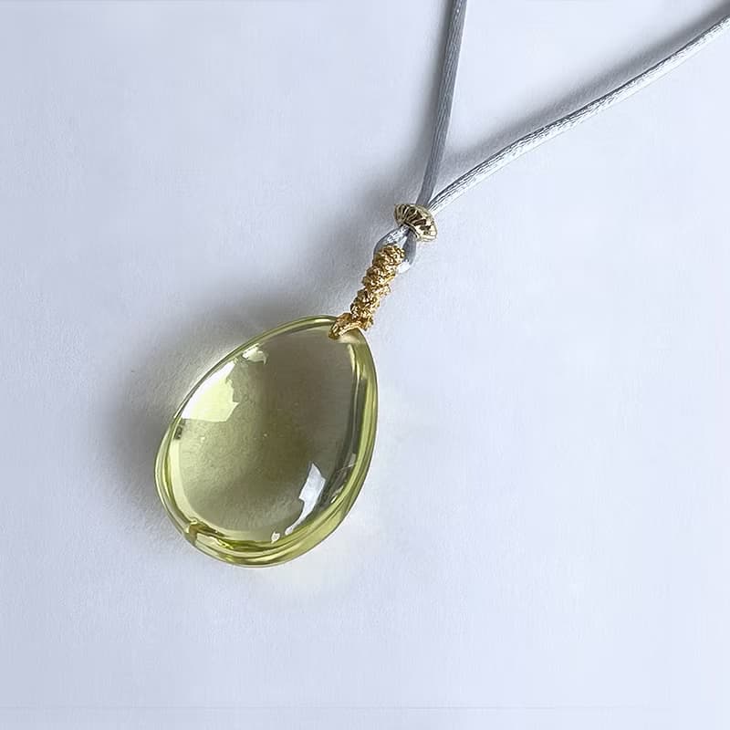 寶石系 天然礦石 檸檬晶 項鍊