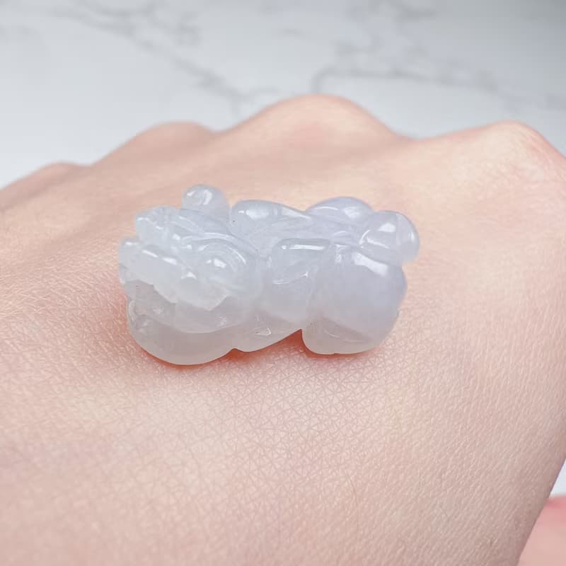 【招財神獸】冰種翡翠戰神貔貅| 天然緬甸玉翡翠 | 送禮