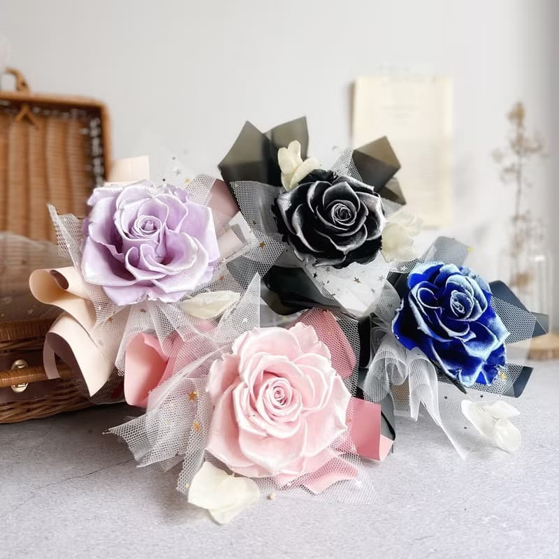 皇家厄爾瓜多單隻永生玫瑰 | 銀河主題系列 情人節 七夕 永生花