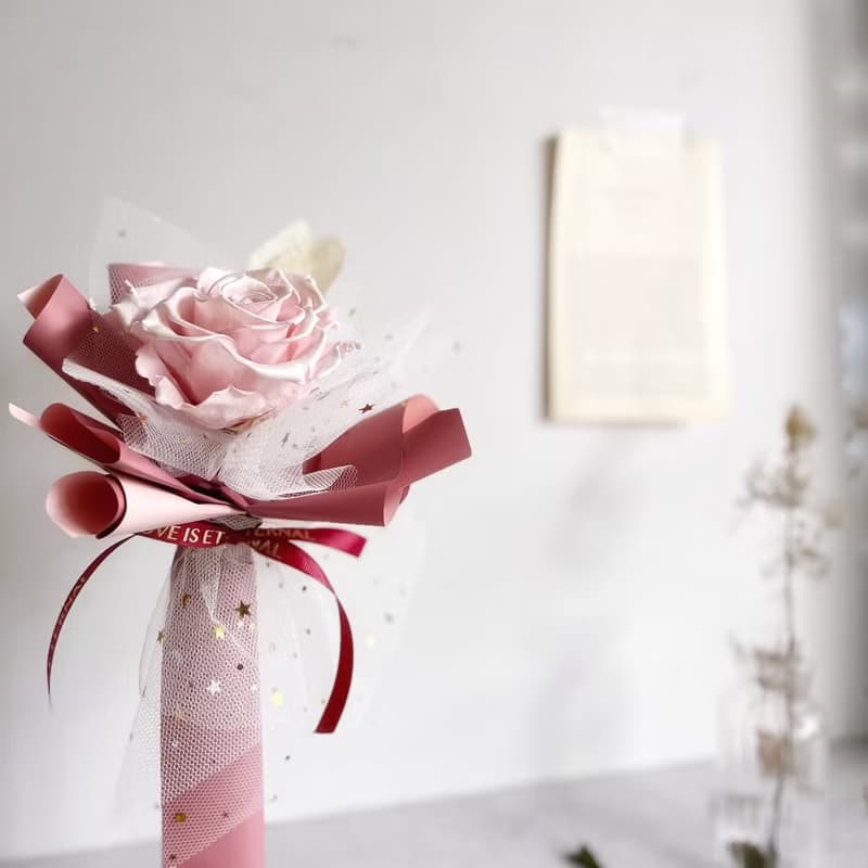 皇家厄爾瓜多單隻永生玫瑰 | 銀河主題系列 情人節 七夕 永生花