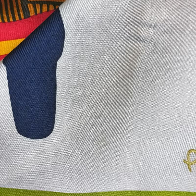 Per Spook Paris Vintage Silk Scarf Fashionista Art Deco 90's 21.5 x 21.5 inches